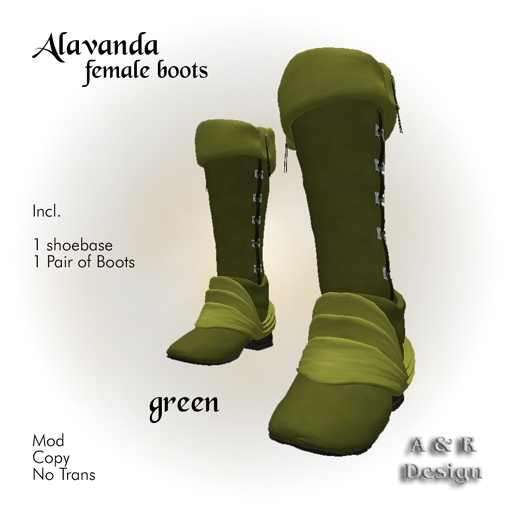 Alavanda Female Boots - Green