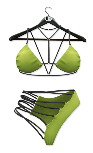 !Rebel Hope - Jasmina Mesh Bikini - Lime