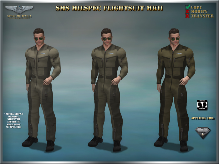SMS Milspec Flightsuit MkII (male) - EARTH 3-Pack