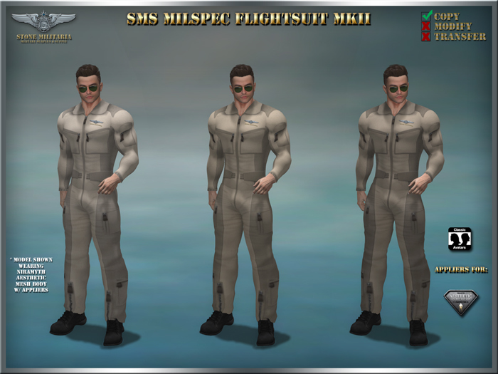 SMS Milspec Flightsuit MkII (male) - SAND 3-Pack
