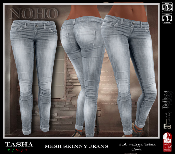 [NOHO] Tasha Skinny Jeans [fitmesh box] light blue