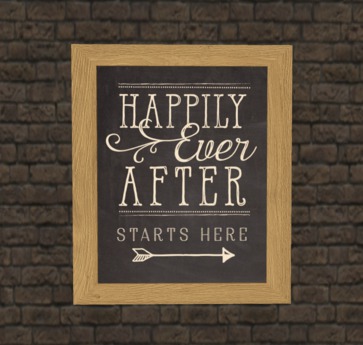 INC SJT14829 SJT ENTERPRISES and They Lived Happily Ever After 7 x 10.5 Wood Plaque Sign Featuring The Chalk Artwork of Ampersand INC SJT14829 SJT ENTERPRISES and They Lived Happily Ever After 7 x 10.5 Wood Plaque Sign Featuring The Chalk Artwork of Ampersand