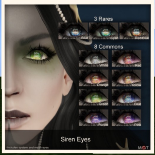 A.D.D.Andel! Siren Eyes-Red/Blue-RARE