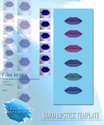 - STUDIO VALENTINE - LORD Lipstick Template