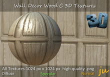JU Wall Decor Wood C 3D Textures Full Perm