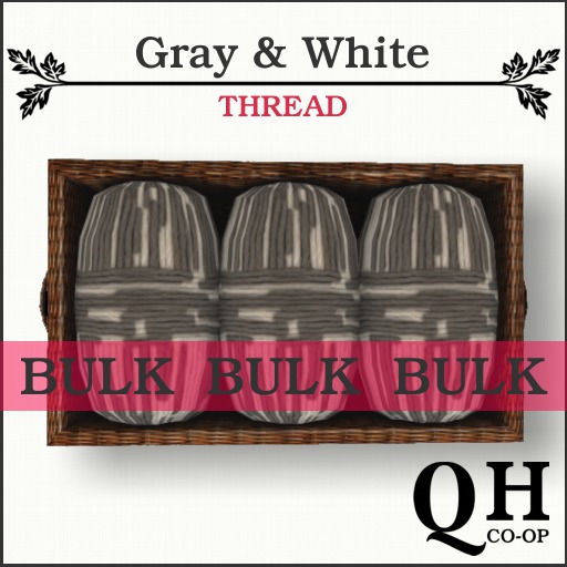 5x [G&S] Thread Gray & White