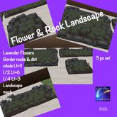 Flower & Rock Landscape -Crate
