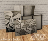 || When I'm Bored || Decor || 100% Mesh || Canvas || Abstract B&W