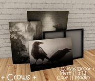 || When I'm Bored || Decor || 100% Mesh || Canvas || Crows
