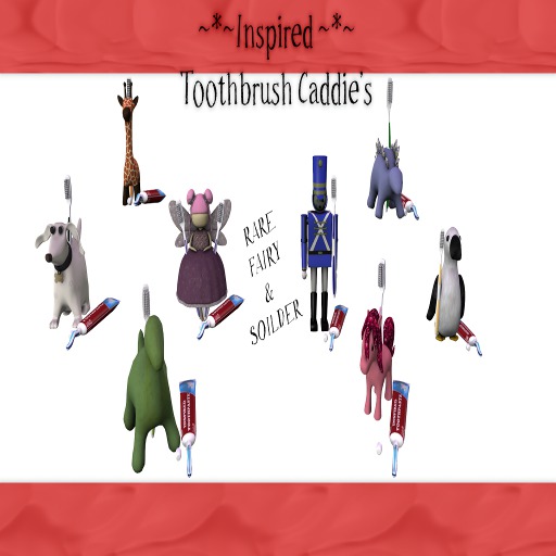 ~*~ Inspired ~*~ Toothbrush Caddie (Soldier) RARE