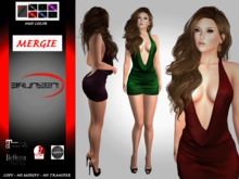 Brunsen! Mergie Sexy Dress w HUD Drive 6 Colors