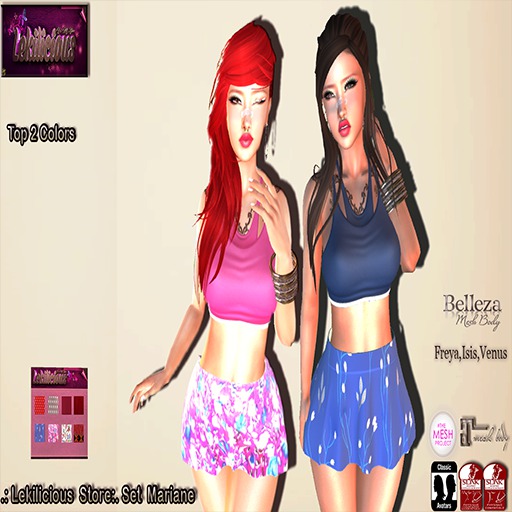 .:Lekilicious  Store:. Set Mariane  Body MESHColor HUD ( BOXED)