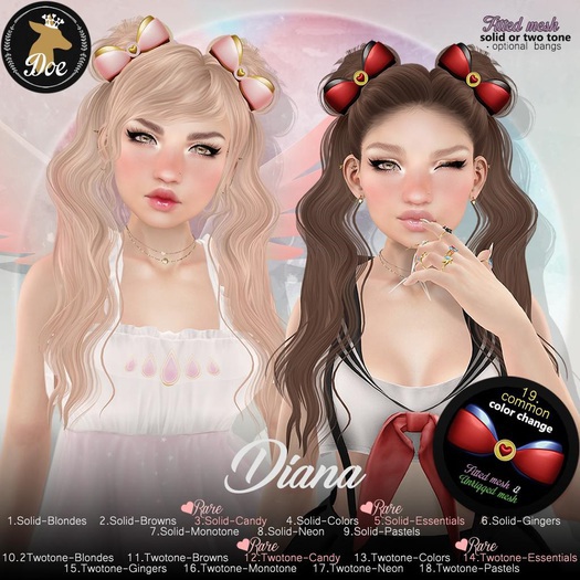 8. Doe: Diana (solid) - Neon