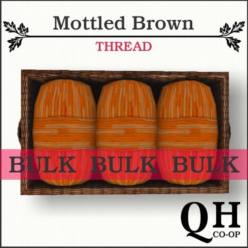 5x [G&S] Thread Mottled Brown