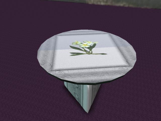 stone table - flower