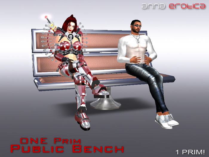 Anna Erotica - ONE Prim Public Bench (box)