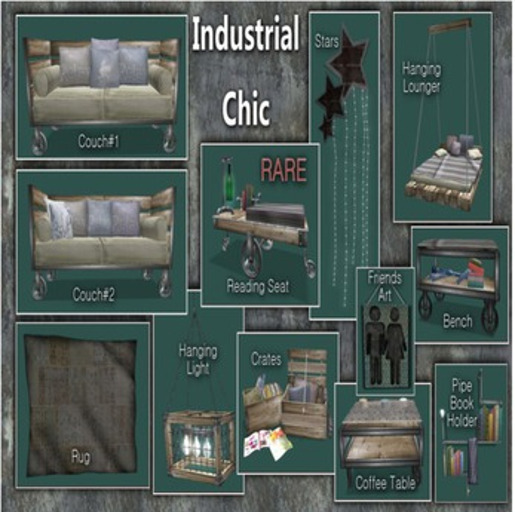 :.WS.: Industrial Chic Reading Seat RARE