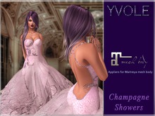 Yvole - Champagne Showers Dress Purple with Maitreya appliers