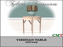 .:TT:.  VIRIDIAN TABLE with LAMP boxed