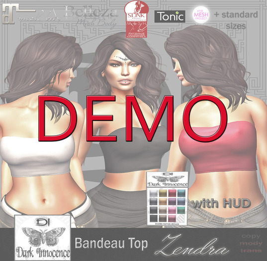 ~Dark Innocence~ Bandeau Top Zendra  - with HUD DEMO
