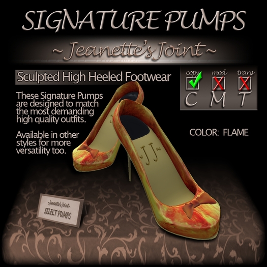 ~JJ~ Signature Pumps (flame)