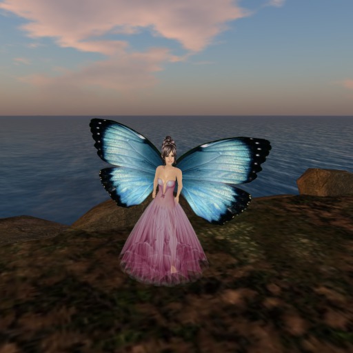 Petite BlackBlueWhite Butterfly Wings V1.0