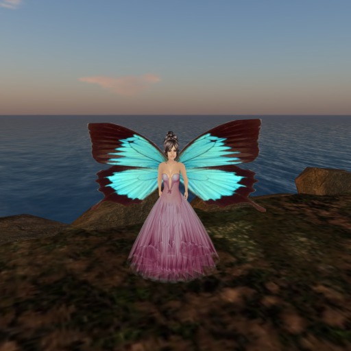 Petite Blue Butterfly Wings V1.0