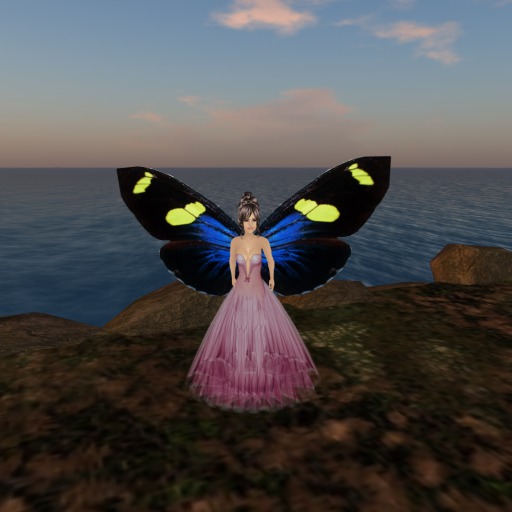 Petite Blue Yellow Butterfly Wings V1.0
