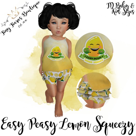 Tiny Tiaras Bowtique - Easy Peasy Lemon Squeezy Outfit