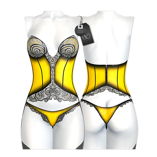 NX-Nardcotix Lucia Lingerie Set Yellow