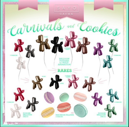 SAYO - Carnival Pup Deco - Cotton Candy - RARE