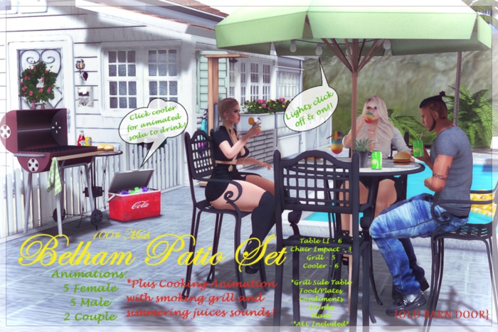 {OBD} BELHAM PATIO SET [BOXED]