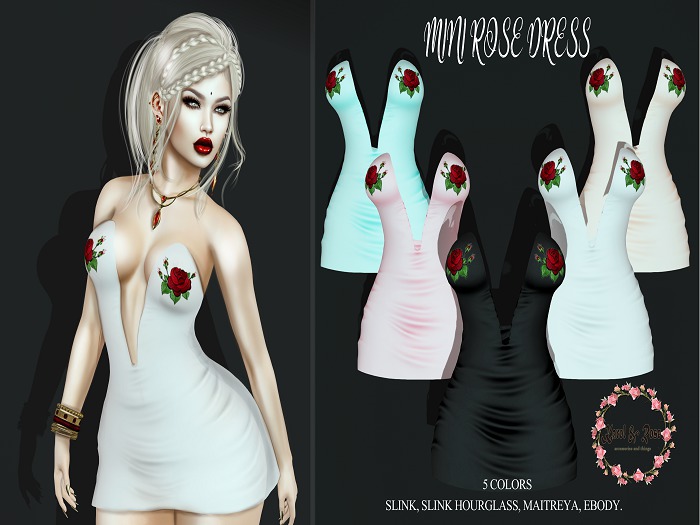 . KAROL ROSE .Mini rose dress