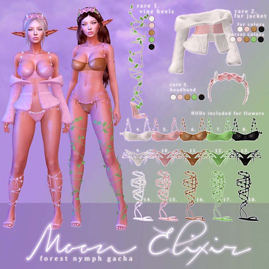 Moon Elixir - Forest Nymph - 18 - Maitreya - Onyx Sandals