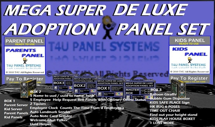 MEGA SUPER DE LUXE ADOPTION PANEL SET BOXET