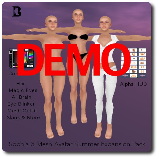 Blackburns Sophia 3.0 DEMO Skins Hair High Tops Skirt Top HUD