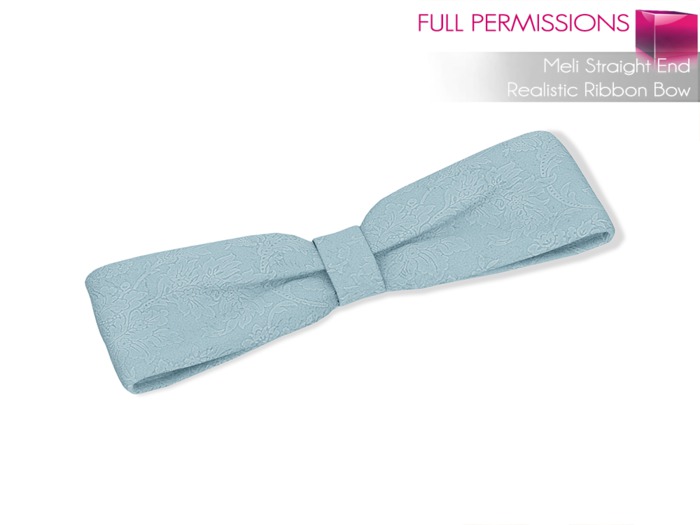 Full Perm Non-rigged Mesh Straight End Realistic Ribbon Bow