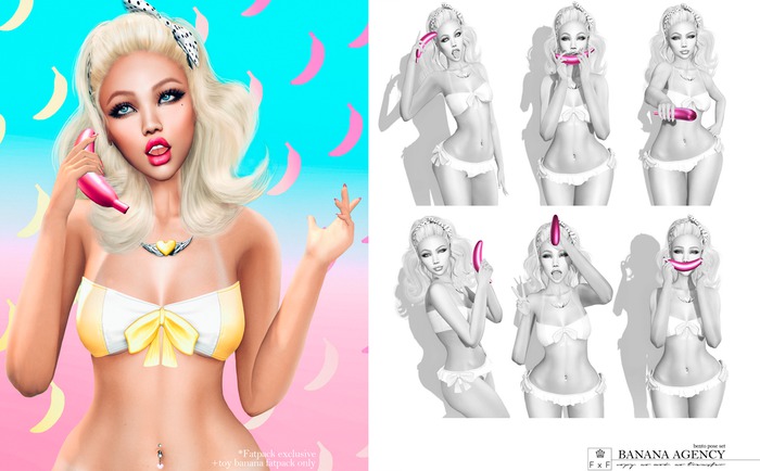 FOXCITY. Bananas Agency Bento Set (Boxed HUD. Wear me)