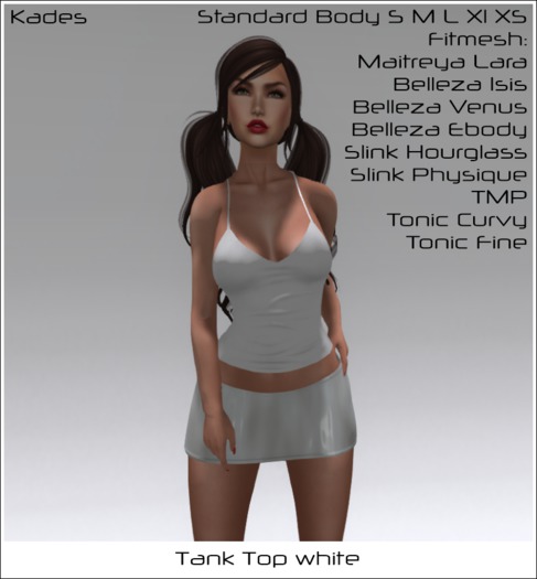 Kades Strap Tank Top White (Boxed)