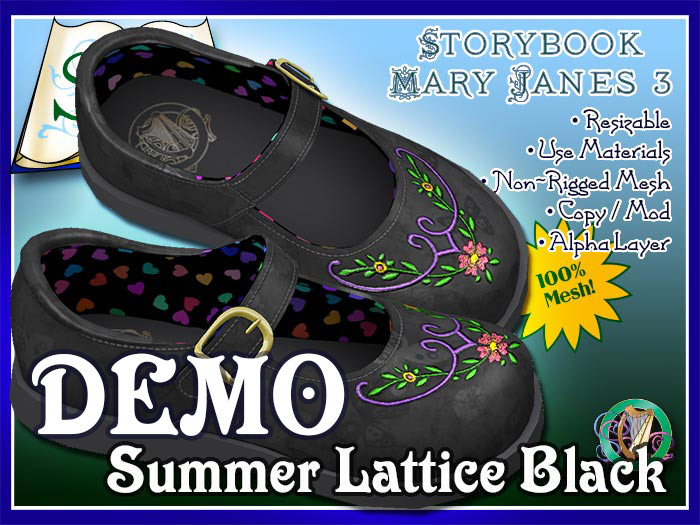 R(S)W Mary Jane Summer Lattice Black DEMO