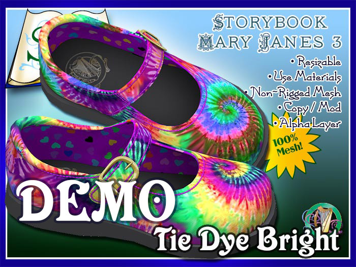 R(S)W Mary Jane - Tie Dye Bright DEMO