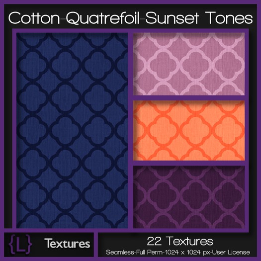 {L} Cotton-Quatrefoil-Sunset Tones