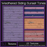 {L} Weathered Siding-Sunset Tones