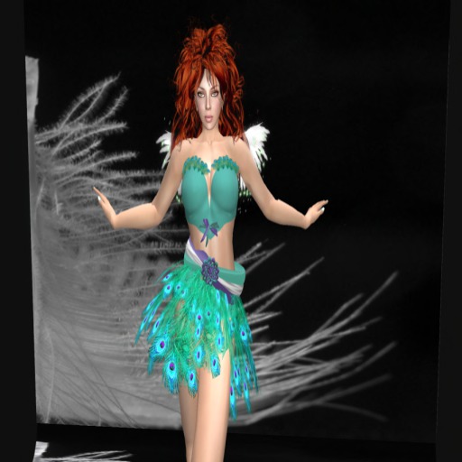 Fantasy Peacock teal