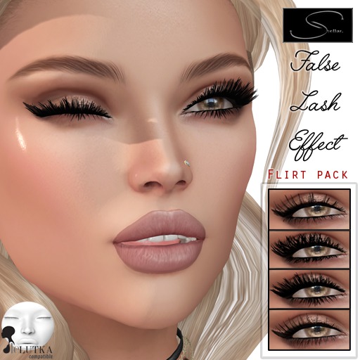 [Stellar] False Lash Effect - Flirt Pack (LeLutka mesh head eyelashes)