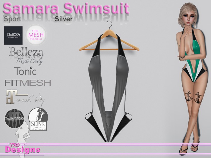 Samara Swimsuit Sport Silver