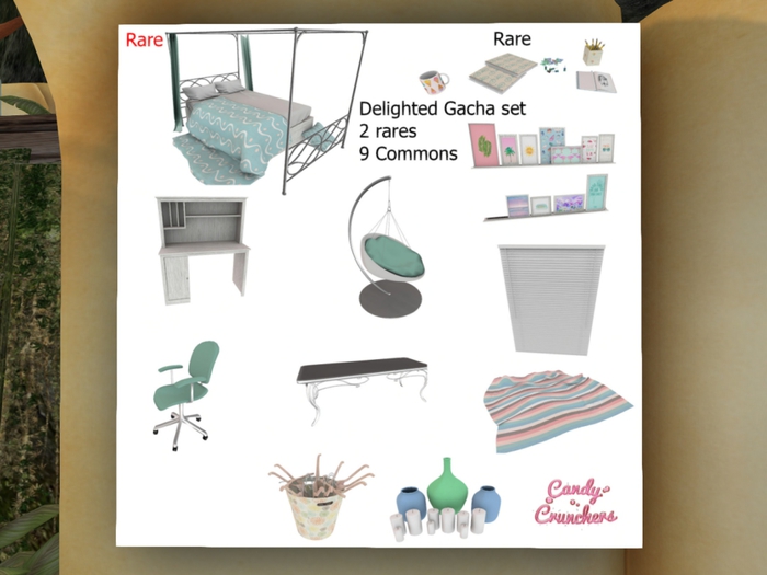 Candy Crunchers  - Delighted Bed - RARE