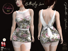 ♥♥.::Summer Butterfly Lace Dress::.♥♥  Colours HUD Version