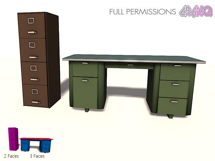 *CRAnQ* MESH Retro Office Set (FULL PERM)