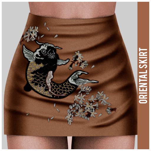 x HAUNTEDCASTLE cloth. x oriental skirt/ CREAM